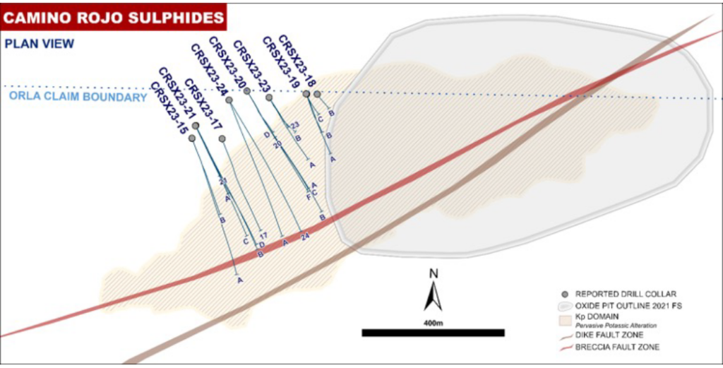 Figure 1: Plan View Showing Location of Reported Drill Holes