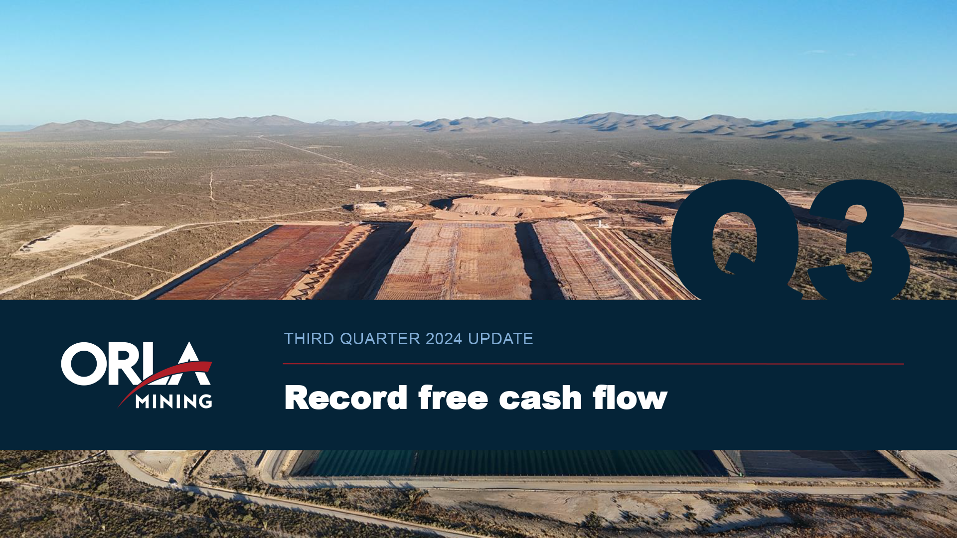 Third Quarter Financials Update